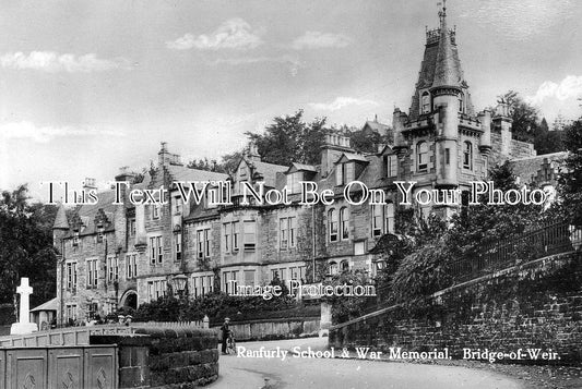 SC 3641 - Ranfurly School & War Memorial, Bridge Of Weir, Scotland