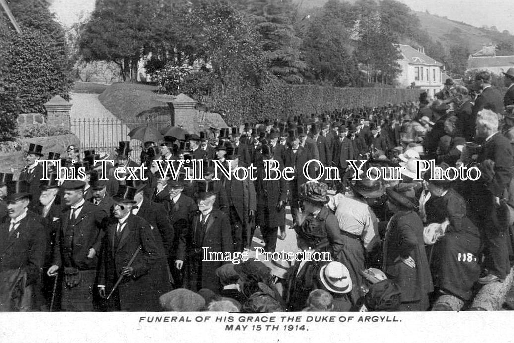 SC 3649 - Funeral Of The Duke Of Argyll, Scotland 1914