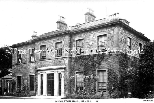 SC 3650 - Middleton Hall, Uphall, West Lothian, Scotland c1925