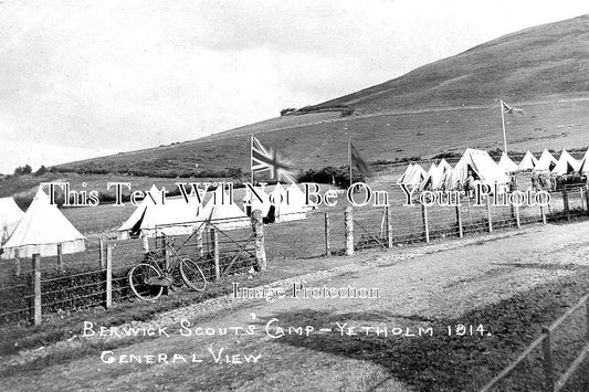 SC 3654 - Berwick Scouts Camp, Yetholm, Scotland 1914
