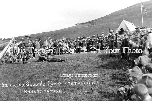 SC 3655 - Berwick Scouts Camp, Yetholm, Scotland 1914