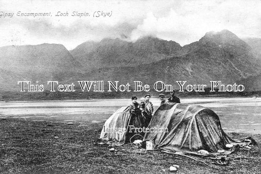 SC 376 - Gipsy Encampment, Loch Slapin, Skye, Scotland c1908