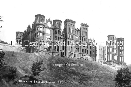 SC 378 - Ruins Of Peebles Hydro, Hydropathic, Scotland c1905