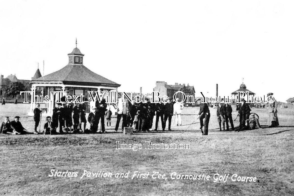 SC 390 - First Tee, Carnoustie Golf Course, Scotland c1912