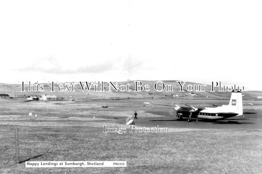 SC 397 - Happy Landings At Sumburgh, Shetland, Scotland