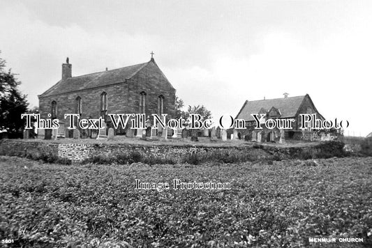 SC 4107 - Menmuir Church & Cemetery, Scotland c1945