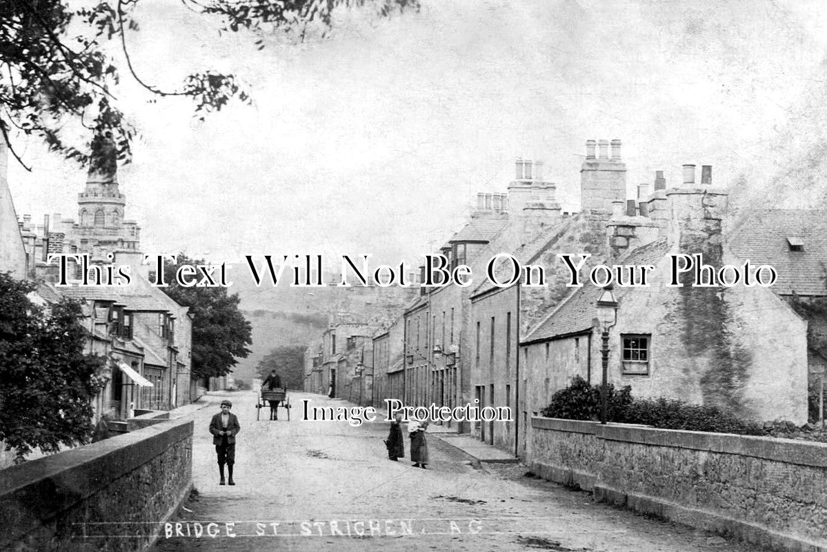 SC 4108 - Bridge Street, Strichen, Aberdeenshire, Scotland c1909