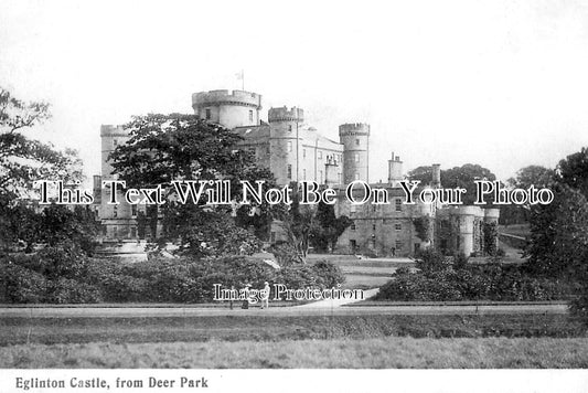 SC 4111 - Eglinton Castle From Deer Park, Irvine, Ayrshire, Scotland c1904