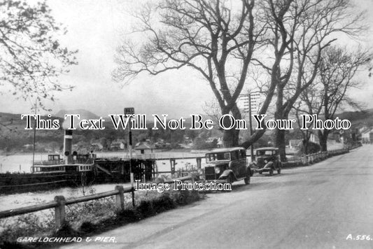 SC 4131 - Steamer Lucy Ashton At Garelochhead Pier, Scotland