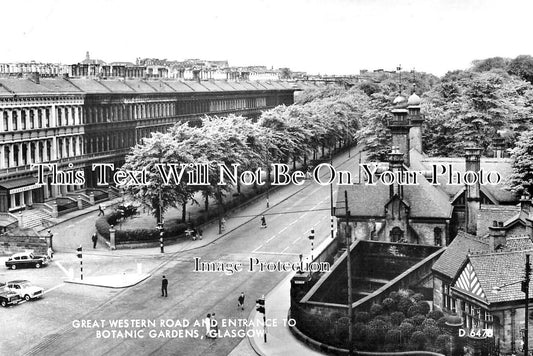 SC 4136 - Great Western Road & Entrance To Glasgow Botanic Gardens