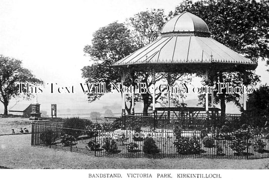 SC 4157 - Bandstand, Victoria Park, Kirkintilloch, Scotland c1911