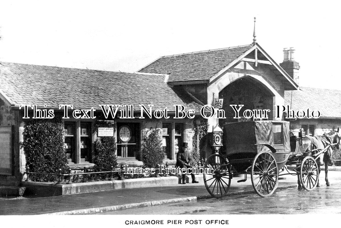 SC 4169 - Craigmore Pier Post Office, Scotland c1922