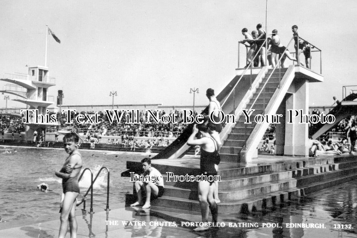 SC 4193 - The Water Chutes, Portobello Bathing Pool, Edinburgh