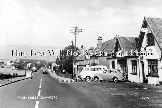 SC 4219 - Main Street, Crawford, Scotland c1960