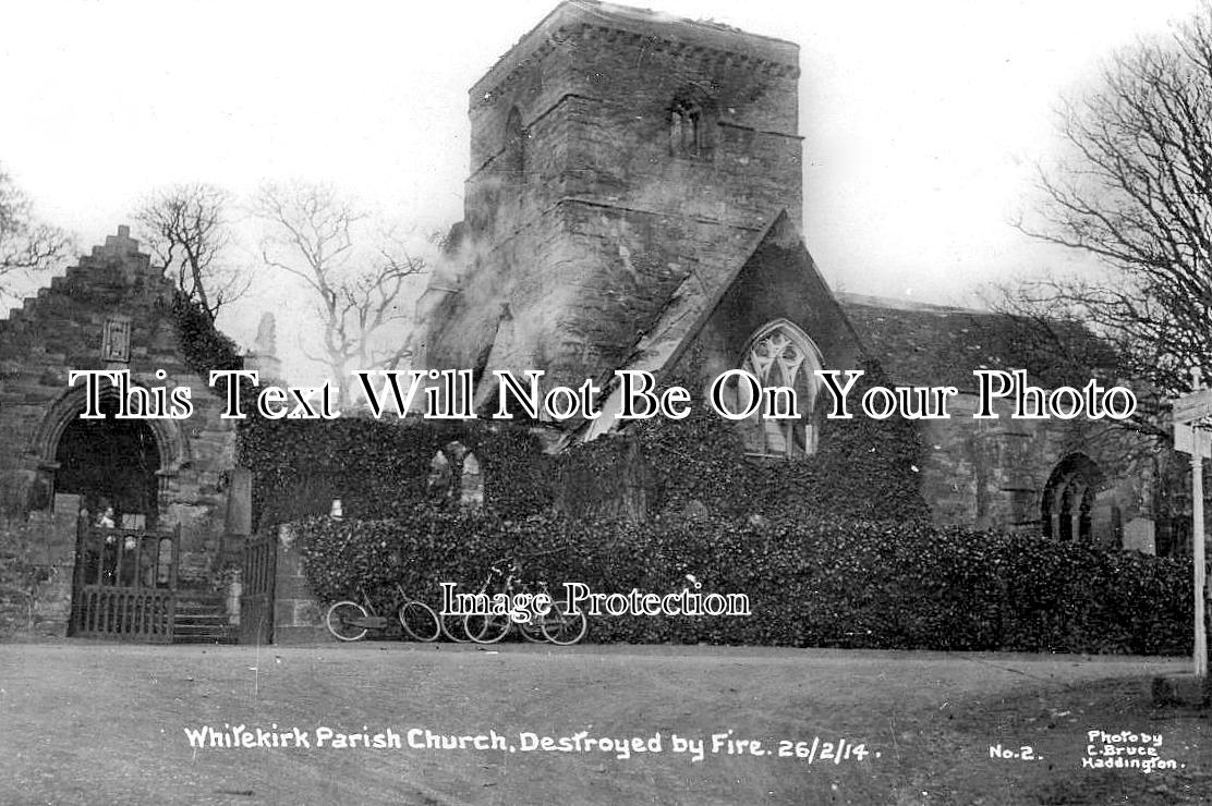 SC 4272 - Whitekirk Parish Church Suffragette Fire, Scotland 1914