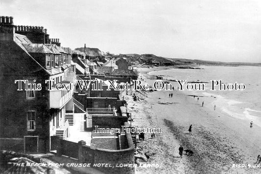 SC 4368 - The Beach From Crusoe Hotel, Lower Largo, Scotland c1930