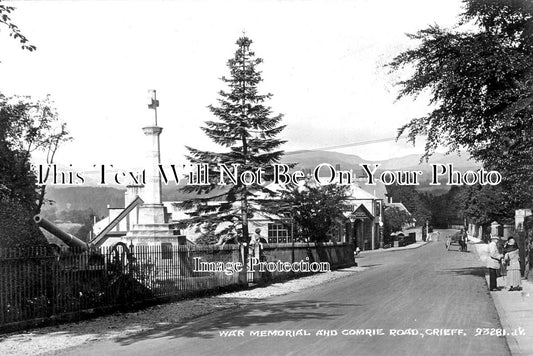 SC 4375 - War Memorial & Comrie Road, Crieff, Scotland