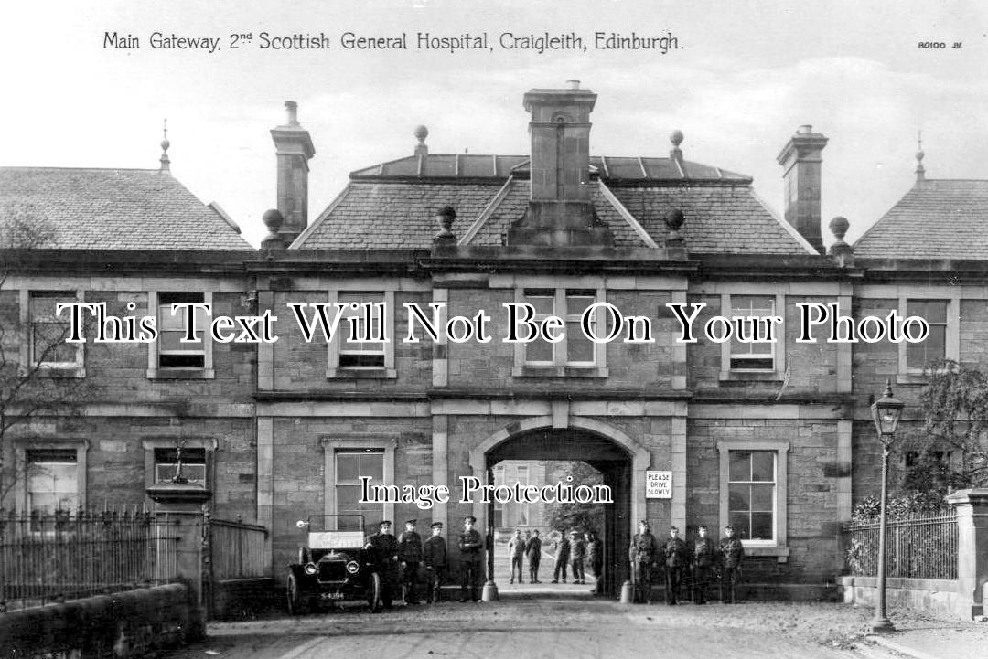 SC 4403 - Main Gateway 2nd Scottish General Hospital, Edinburgh WW1