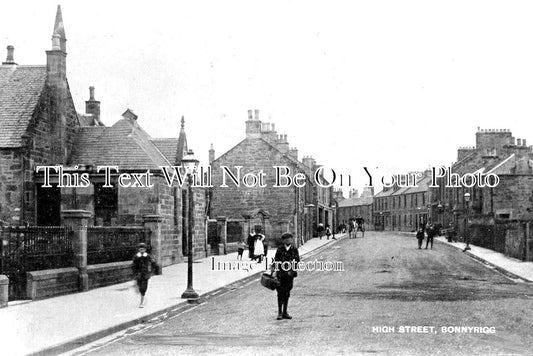 SC 442 - High Street, Bonnyrigg, Midlothian, Scotland c1920