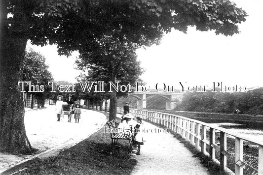 SC 449 - Riverside Road & Railway Bridge, Aberdeen, Scotland c1908