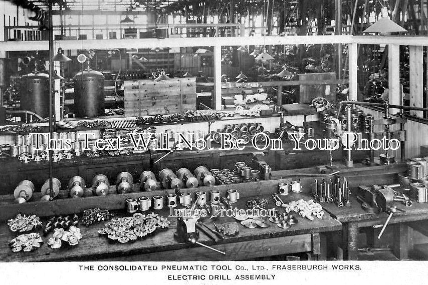 SC 45 - Fraserburgh Consolidated Pneumatic Co Works, Drill Assembly, Scotland
