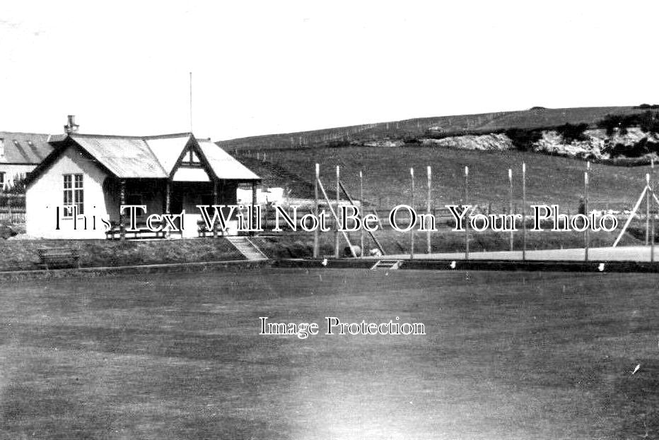 SC 468 - Bowling Green & Tennis Courts, Aberchirder, Scotland c1912