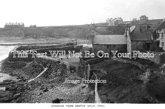 SC 502 - Crail Harbour From Castle Walk, Scotland