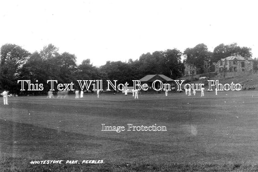 SC 508 - Whitestone Park Cricket Match, Peebles, Scotland c1933