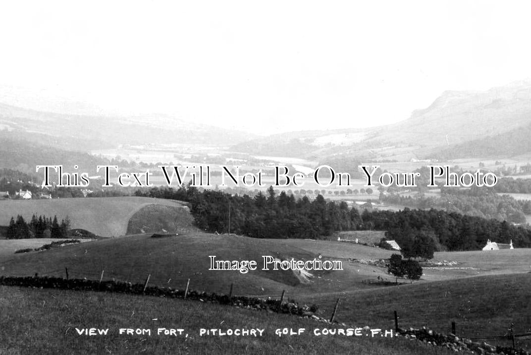 SC 539 - View From Fort, Pitlochry Golf Course, Perthshire, Scotland