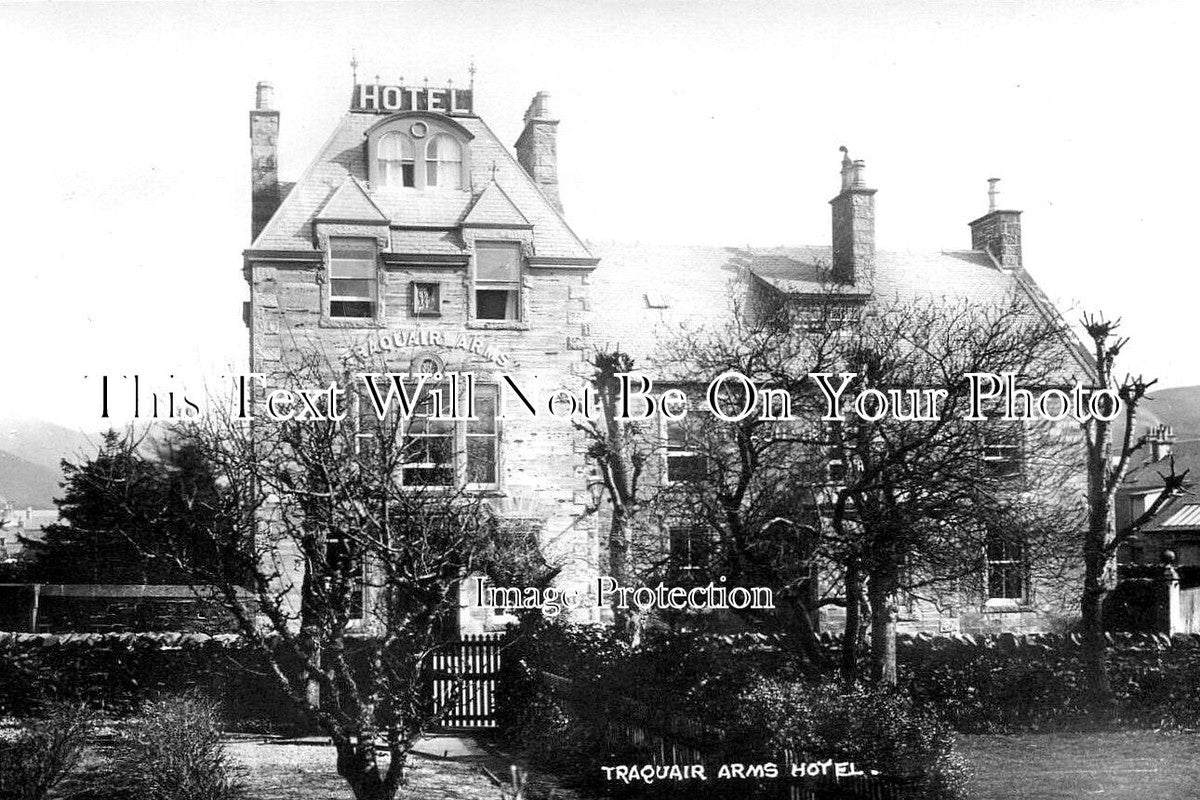 SC 550 - Traquair Arms Hotel, Innerleithen, Peeblesshire, Scotland c1910