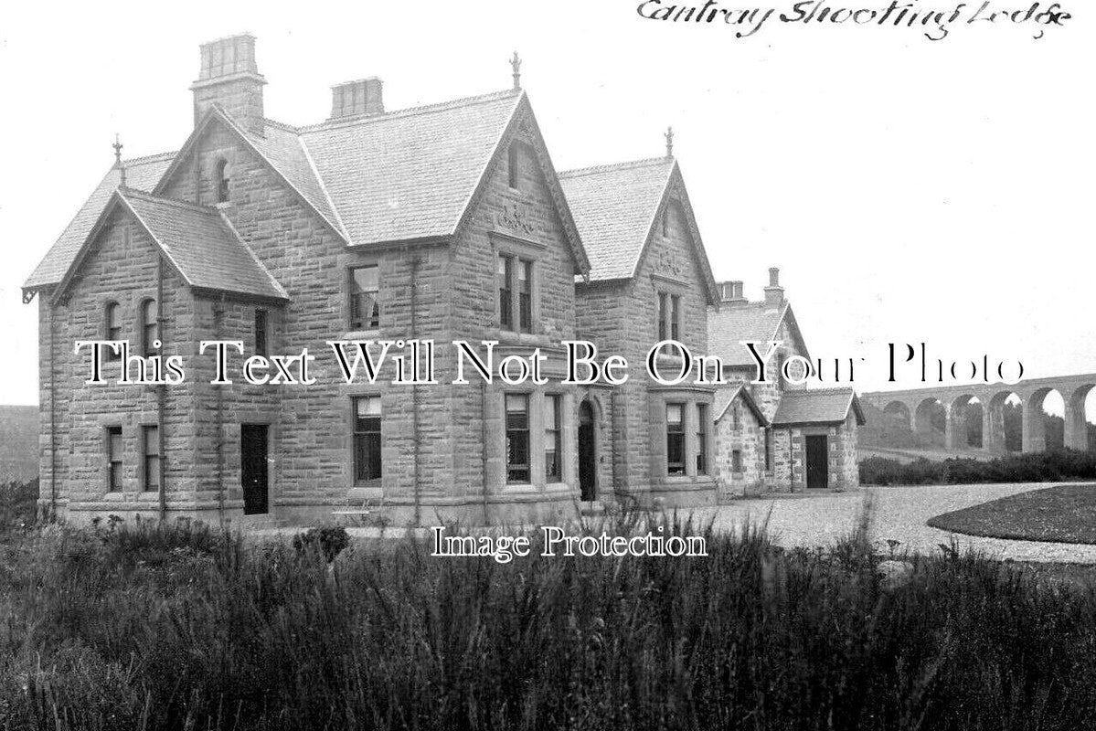 SC 575 - Cantray Shooting Lodge & Viaduct, Highland, Scotland c1906
