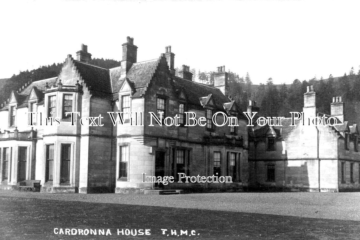 SC 599 - Cardronna House, Innerleithen, Peeblesshire, Scotland c1906