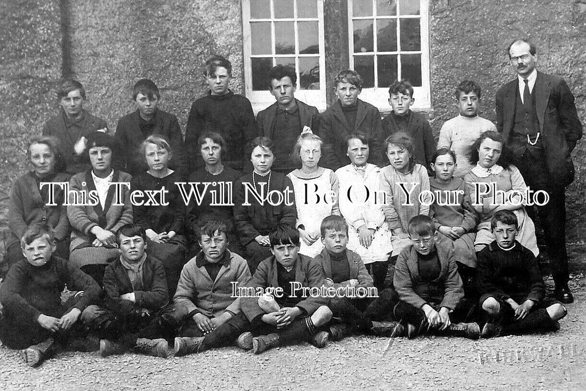 SC 607 - Kirkwall School Photo, Orkney, Scotland c1920