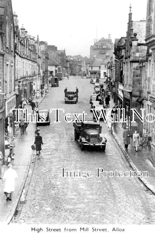 SC 618 - Alloa High Street, Scotland c1956