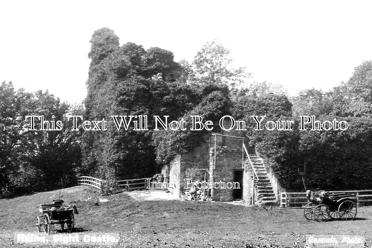 SC 624 - Gight Castle Ruins, Formartine, Aberdeenshire, Scotland c1912