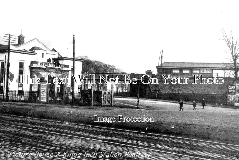 SC 628 - Picture House & Kings Inch Station, Renfrew, Scotland