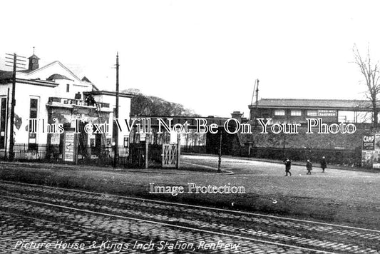 SC 628 - Picture House & Kings Inch Station, Renfrew, Scotland