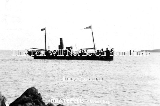 SC 661 - Peterhead Trawler Fishing Boat Gratefull PD207, Scotland c1907