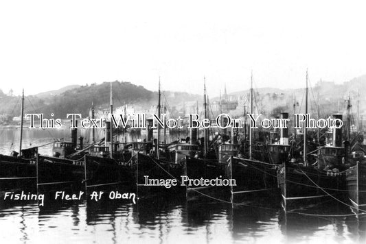 SC 669 - Fishing Fleet At Oban Harbour, Argyll, Scotland c1954