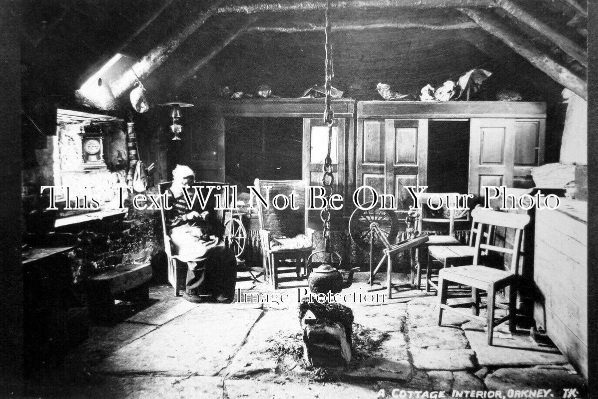 SC 714 - Cottage Interior, Orkney, Kirkwall, Scotland
