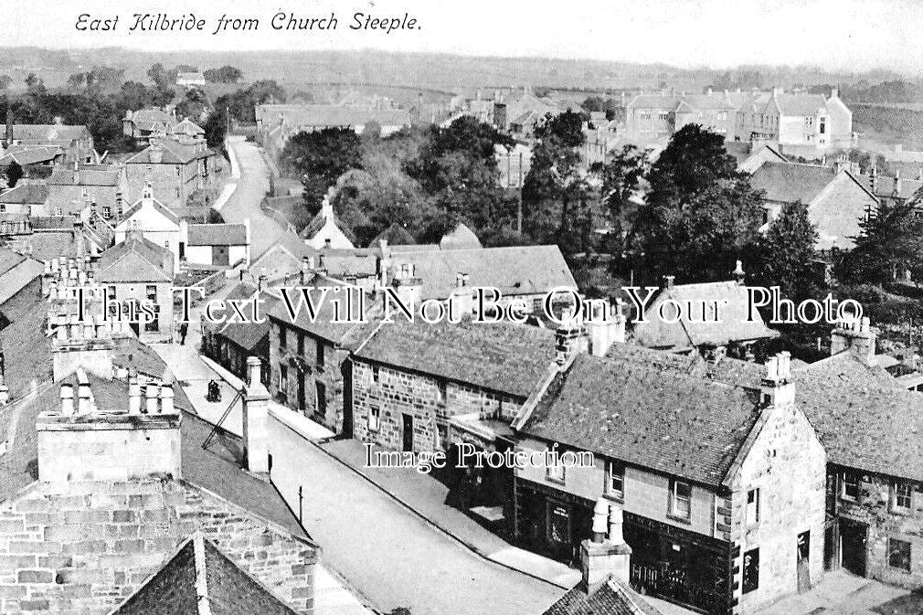 SC 716 - East Kilbride From Church Steeple, Scotland