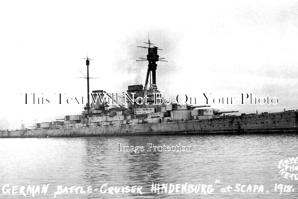 SC 722 - German Battle Cruiser Hindenburg At Scapa Flow, Orkney 1918