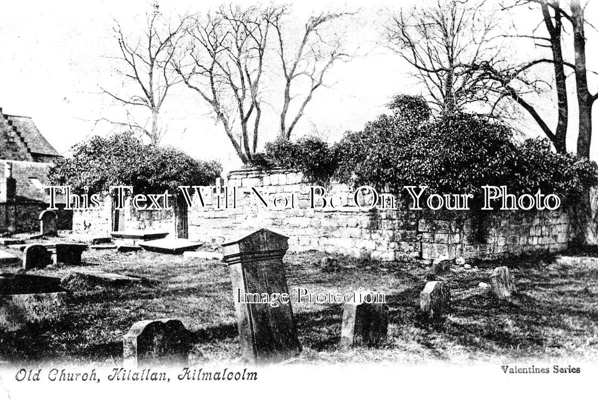 SC 742 - Old Church, Kilallan, Kilmalcolm, Scotland c1907