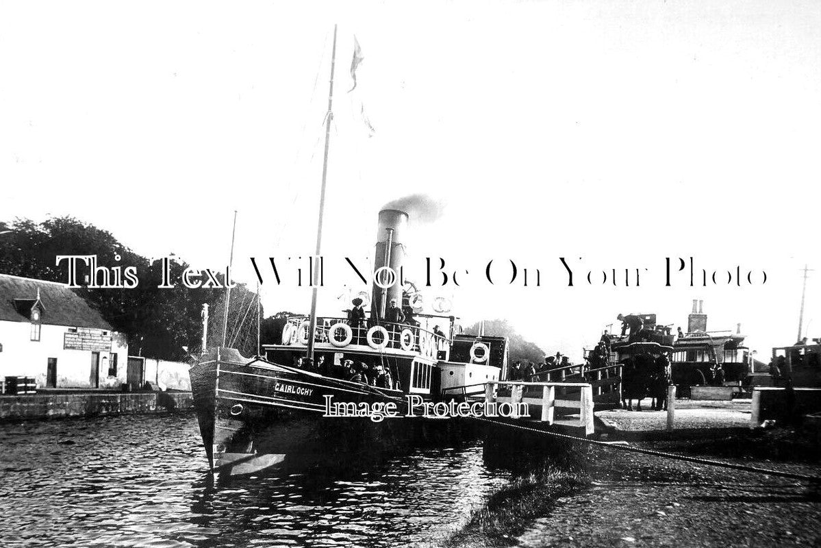 SC 803 - Paddle Steamer Gairlochy At Muirtown Lock, Scotland c1914