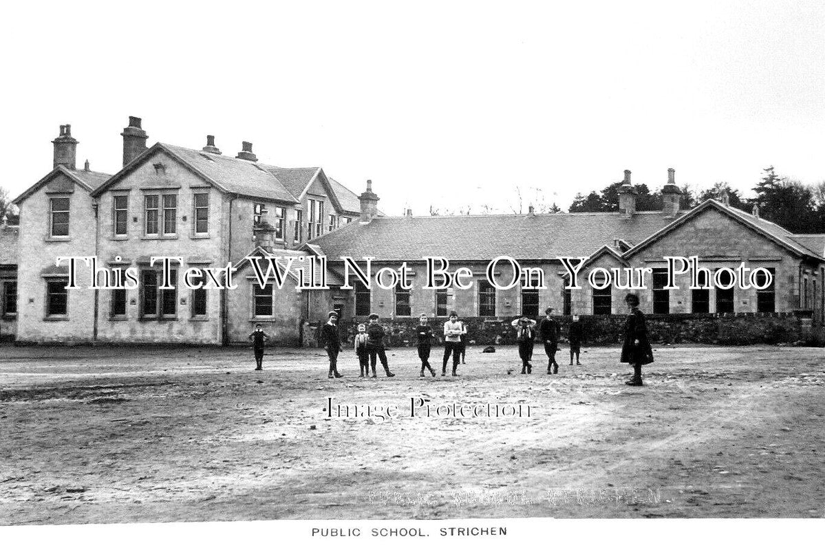 SC 824 - Public School, Strichen, Aberdeenshire, Scotland c1919