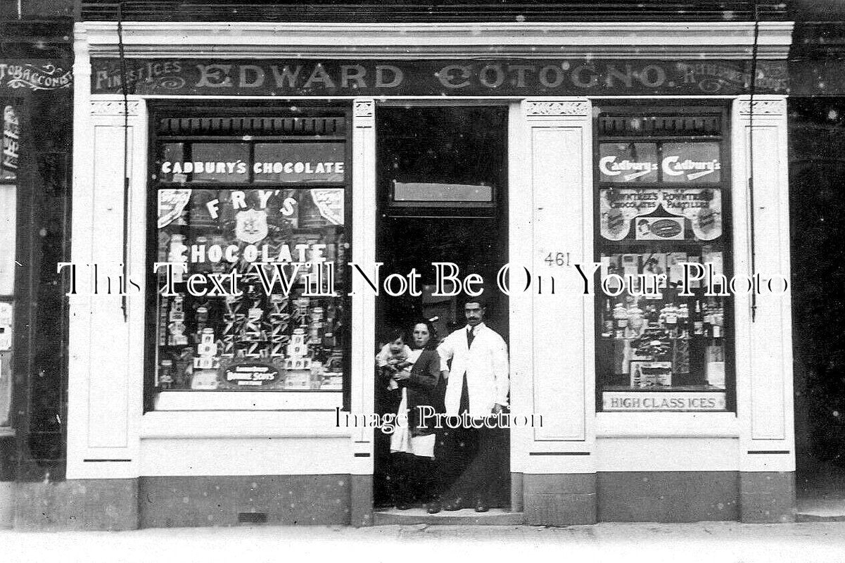 SC 841 - Cotogno Ice Cream Shop, Strathmartine Road, Dundee, Scotland c1930