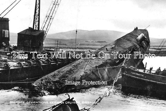 SC 842 - Salvage Of German Cruiser SMS Bremse, Orkney, Scotland