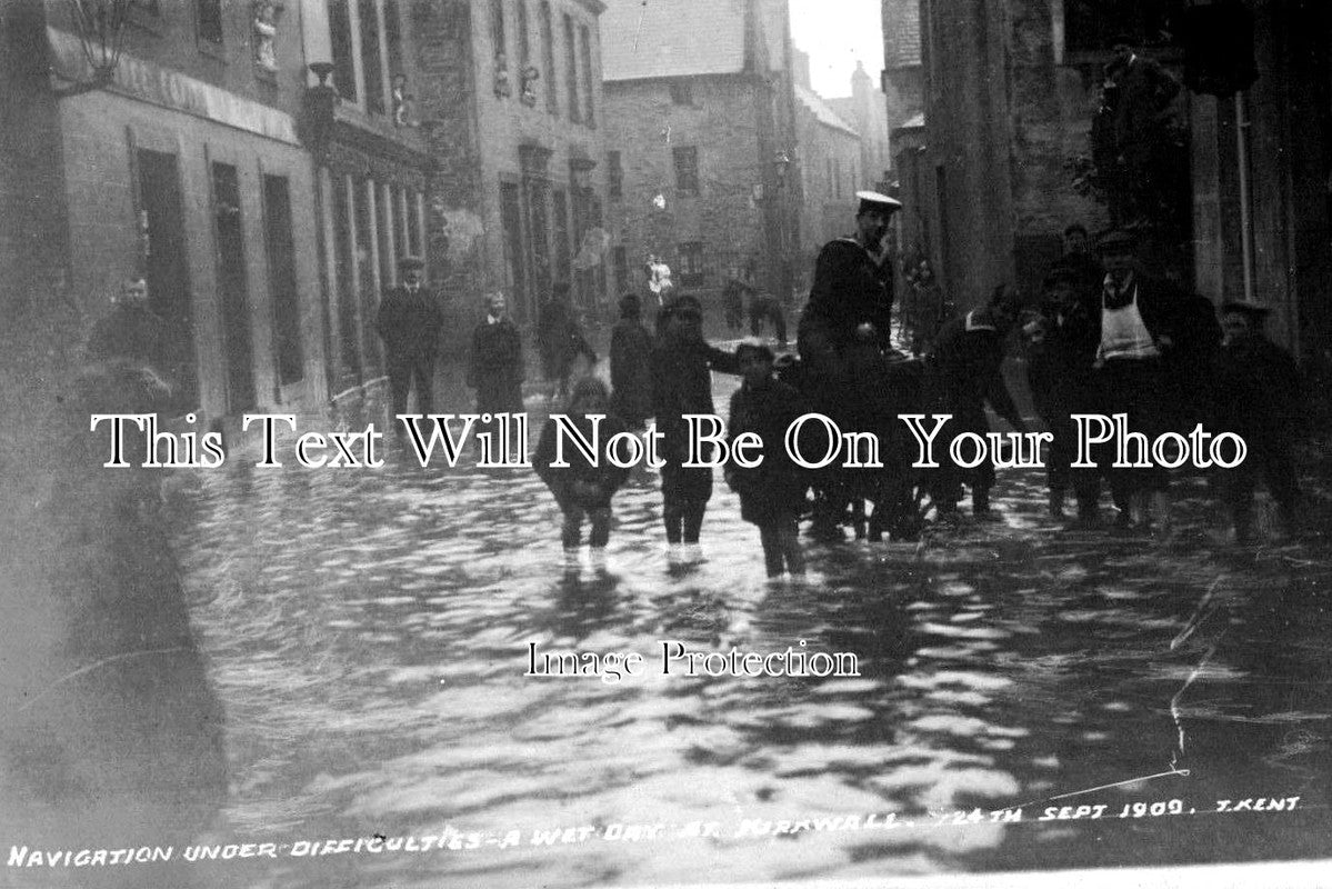 SC 858 - The Kirkwall Flood, Orkney Islands, Scotland 1909