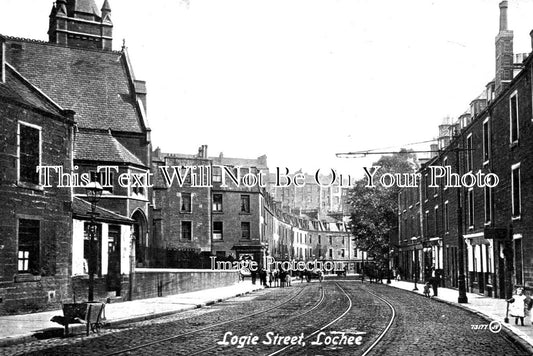 SC 866 - Logie Street, Lochee, Scotland c1913