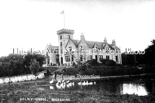 SC 886 - Delny House, Invergordon, Easter Ross, Scotland c1910